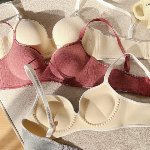 Áo Ngực LUNA BRA in chữ thiết kế không gọng, mút dầy nâng ngực đầy đặn - AL016