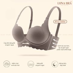 Áo ngực không gọng nâng ngực, mút dày tạo khe tự nhiên – AL009
