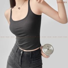 Áo ba lỗ nữ LUNA BRA dây nhỏ dáng dài ôm body tôn dáng chất vải gân lụa thoáng mát mềm mại co giãn AL008