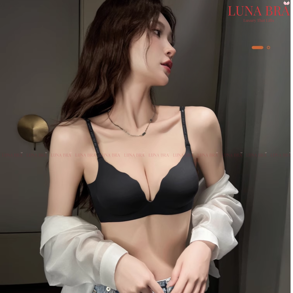 Áo ngực Luna Bra hàng Vip đệm 5cm không gọng nâng đẩy tạo khe - Al021