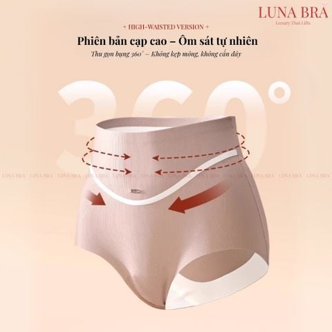 Set 5 Quần Lót QL008 Cao Cấp  Cạp Cao Đũng Kháng Khuẩn - QL008