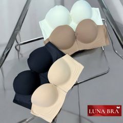 Áo Ngực Nữ LunaBra Áo Lót Nữ Nâng Ngực Cài Trước Tạo Khe Đệm 6cm Siêu Nâng Áo Không Gọng Không Viền - Al004