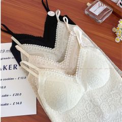 Áo lót cao cấp Bra ren lụa thêu hoa Luna Bra - Al034