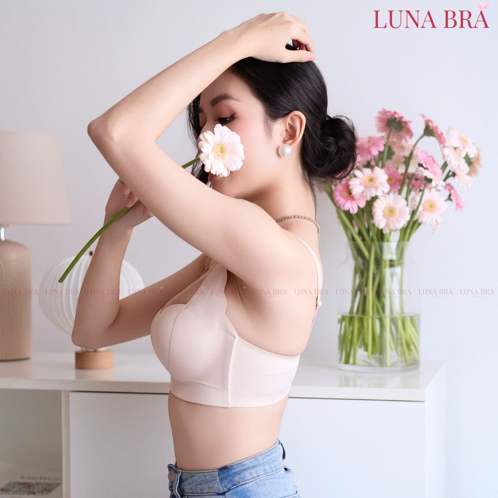 Áo ngực LUNA BRA  chất su đúc không gọng đai bản to che mỡ thừa - AL015