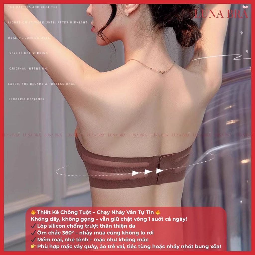 Áo lót cao cấp chống tụt Luna Bra  Al017