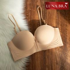 Áo Ngực Nữ LunaBra Áo Lót Nữ Nâng Ngực Cài Trước Tạo Khe Đệm 6cm Siêu Nâng Áo Không Gọng Không Viền - Al004