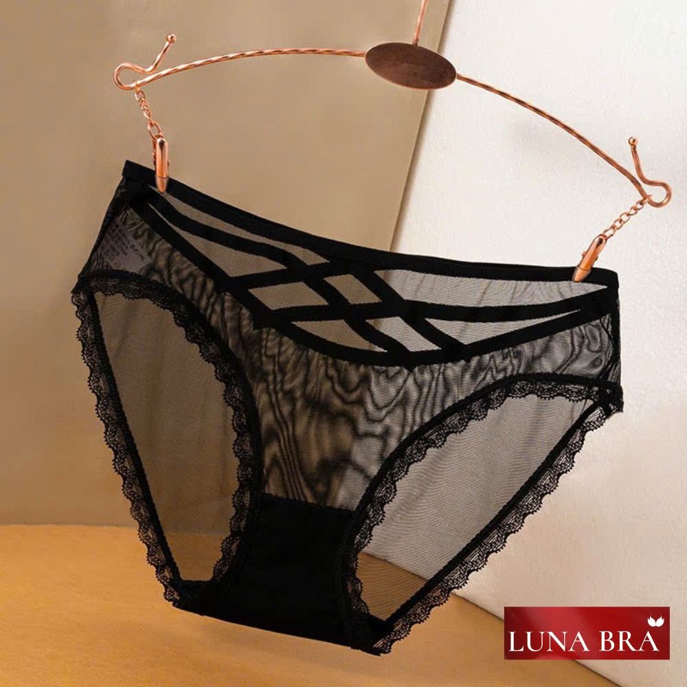 Set 10 quần LunaBra ren đen cao cấp -  QLS001