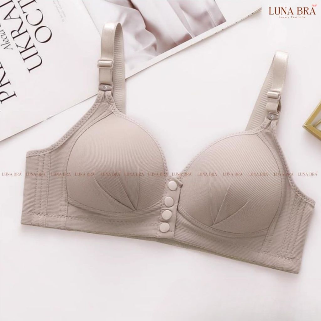 Áo ngực LUNA MOM cho mẹ bầu – không gọng, nâng nhẹ, chất su mềm mại, bản lưng to ôm gọn