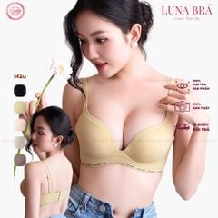Áo ngực nữ Luna Bra không Gọng Quyến Rũ In Chữ LOVE SECRET Hình Giọt Nước Chất Su Đúc Mềm Thoáng Khí - Al001