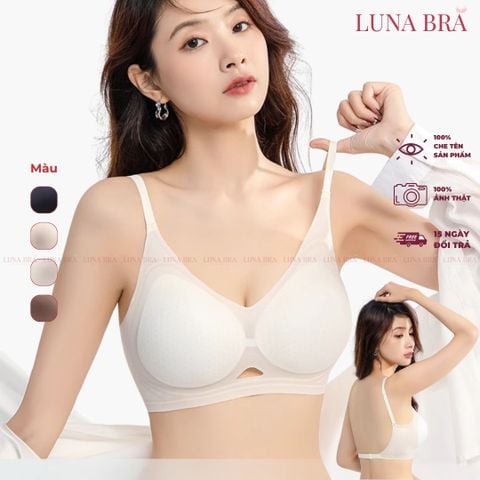 Áo ngực Luna Bra giọt nước hở lưng chất su siêu mềm mát lạnh, đệm thông hơi thoáng khí - Al018