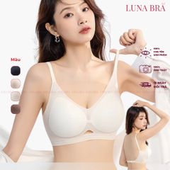 Áo ngực Luna Bra giọt nước hở lưng chất su siêu mềm mát lạnh, đệm thông hơi thoáng khí - Al018