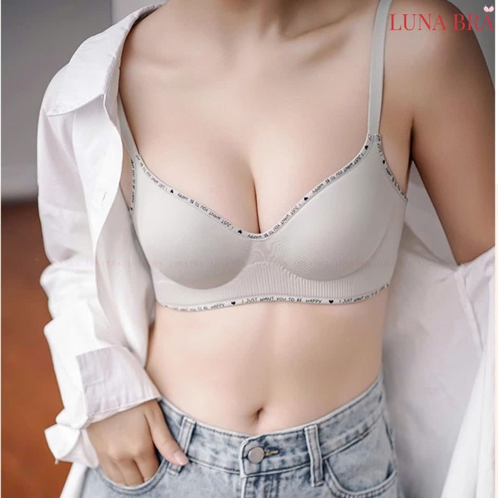 Áo lót Luna Bra viền chữ  đệm 5cm siêu nâng - Al027