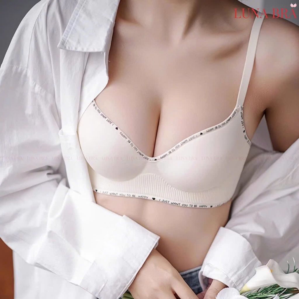 Áo lót Luna Bra viền chữ  đệm 5cm siêu nâng - Al027