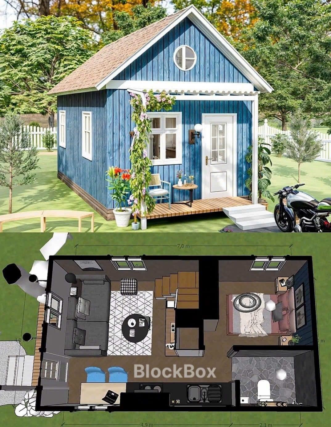  Nhà tiền chế 4,8x6,6 m2 lắp đặt nhanh 3 ngày 