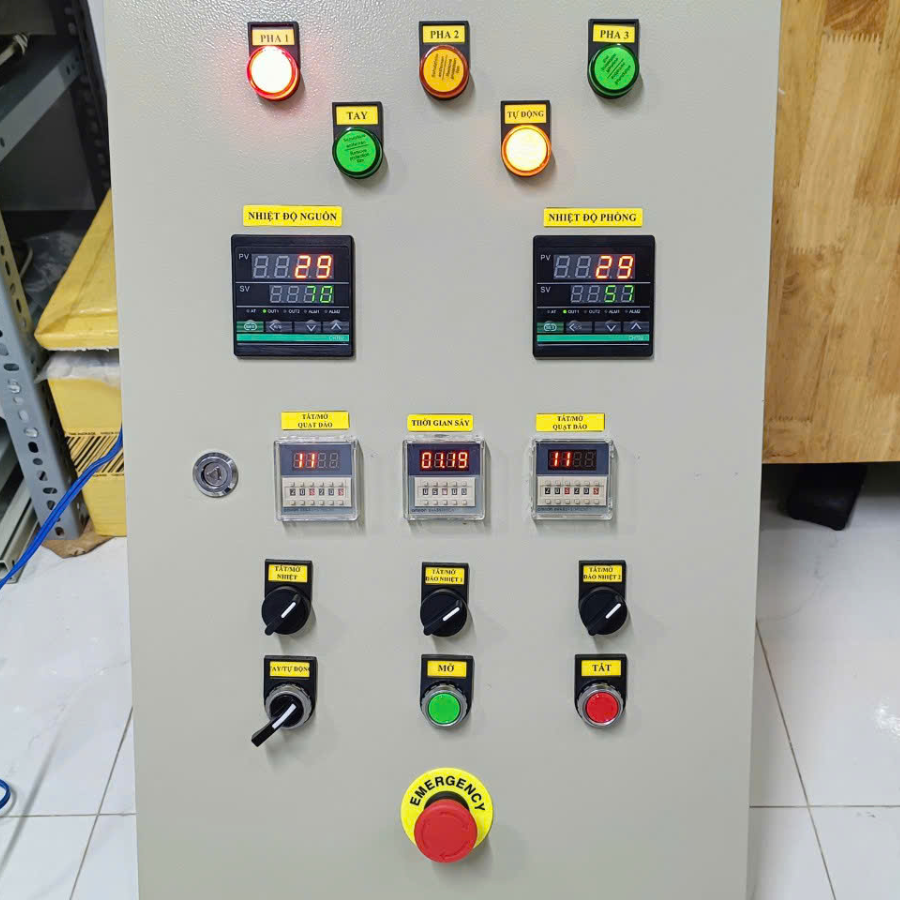 Tủ điện điều khiển 2 vùng nhiệt