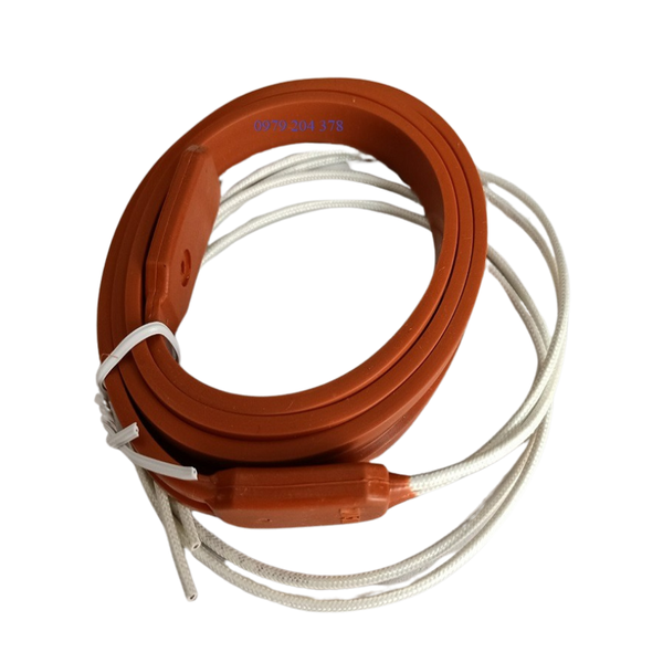  Dạng Dẹp 1m 220V- 100W Dây Điện trở silicone sưởi cửa kho lạnh, sưởi ấm. 