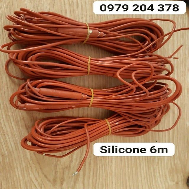 Dây điện trở silicon sưởi ấm sàn, xả băng cửa kho lạnh