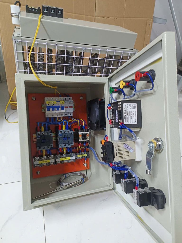 Tủ điện điều khiển phòng sấy sơn và box nhiệt 380V-18KW