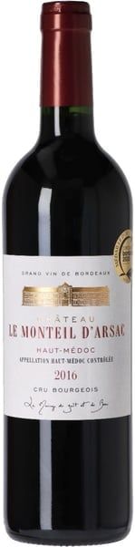 Château Le Monteil D'Arsac Haut Médoc Cru Bourgeois 2016