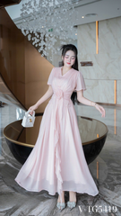 Váy tơ dáng maxi dài đi biển