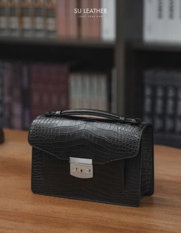 Clutch Nam - Túi Xách Tay Nam - Da Cá Sấu