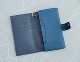 Ví Da Nữ - Long Wallet - Da Bê Togo - Navy