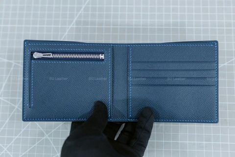 Ví Da Nam - Da Bê Epsom - Navy