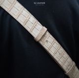 Túi Đeo Chéo Nam - Da Cá Sấu Alligator Heng Long - Nubuck