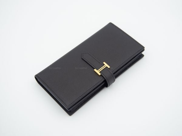 Ví Da Nữ - Bearn Wallet - Da Bê Epsom - Black