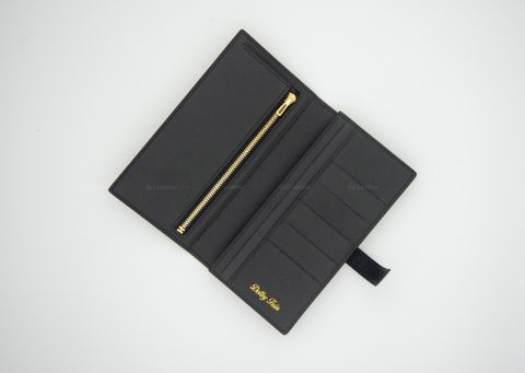Ví Da Nữ - Bearn Wallet - Da Bê Epsom - Black