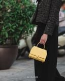 Túi Da Nữ - Monvally - Da Bê Degermann - Yellow