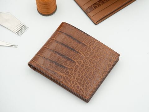 Ví Da Nam - Da Cá Sấu Alligator x Da Dê Alran Sully