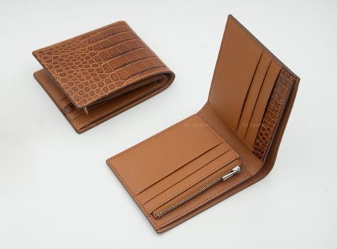 Ví Da Nam - Da Cá Sấu Alligator x Da Dê Alran Sully