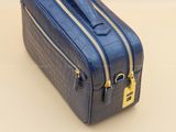 Clutch Golf - Da Cá Sấu Alligator - Navy
