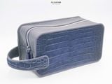 Dopp Kit -Da Cá Sấu Alligator - Nubuck Navy