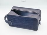 Dopp Kit -Da Cá Sấu Alligator - Nubuck Navy