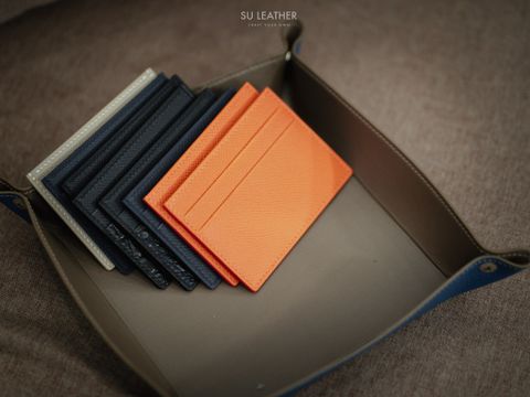 Card Holder, Ví đựng thẻ - Da Epsom - Orange