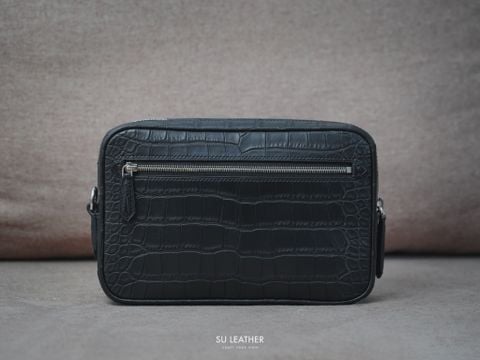 Alligator Mini Clutch - Clutch Da Nam - Alligator Black