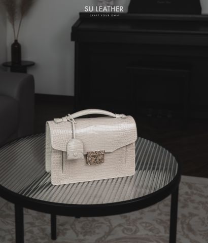 - Da Cá Sấu Porosus Heng Long - Cream