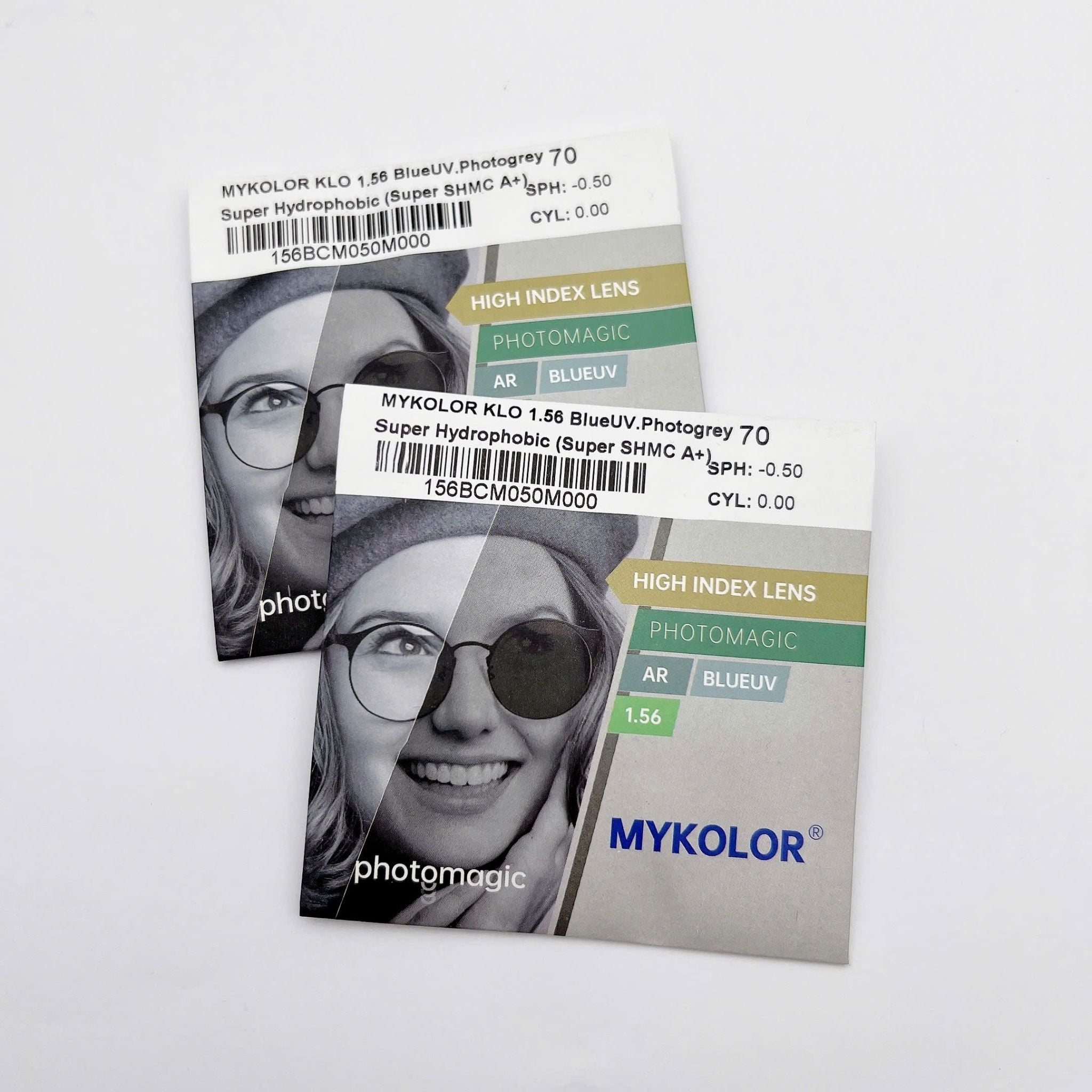  Mykolor KLO 1.56 BlueUV.Photogray - Tròng kính đổi màu, mắt kính cận loạn chính hãng 