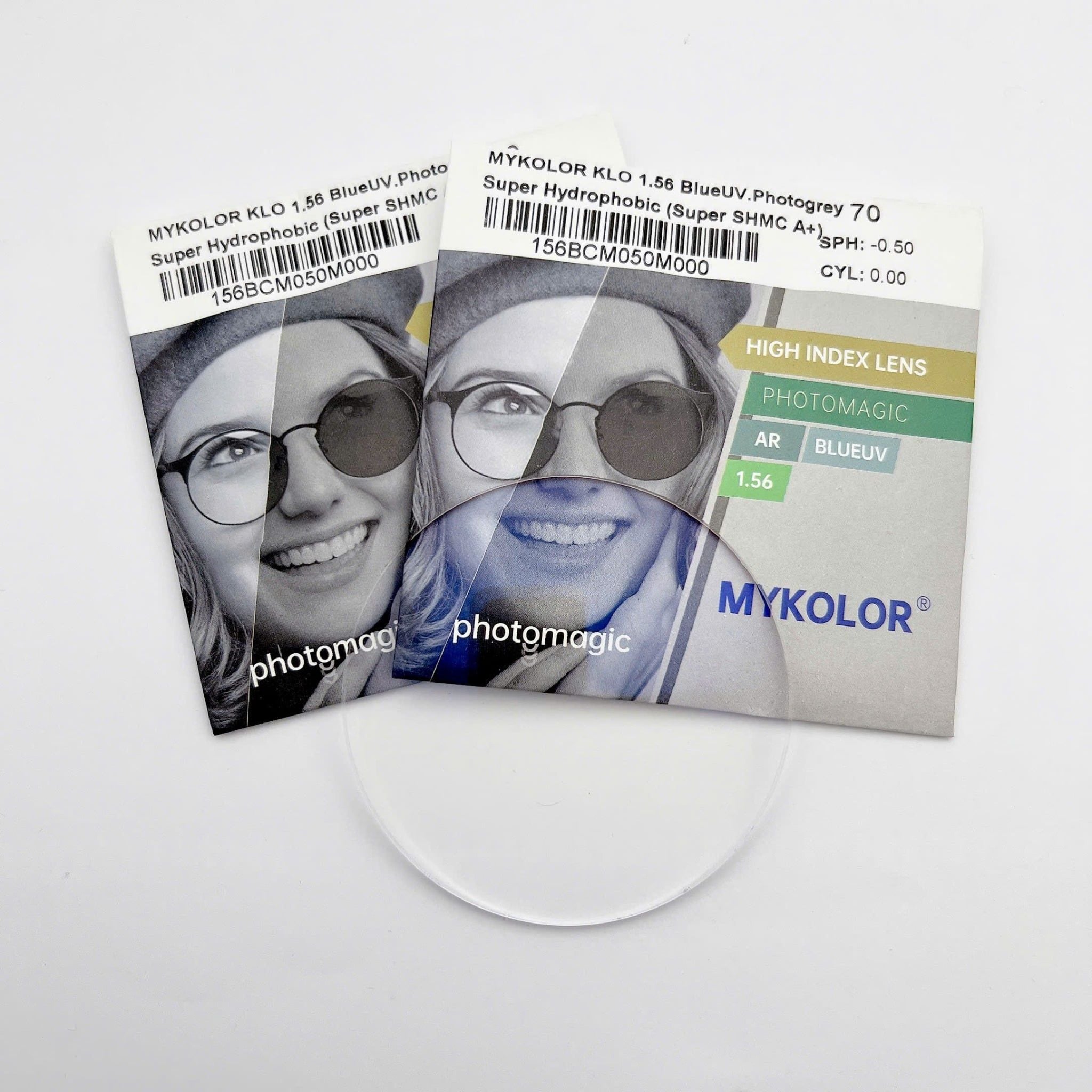  Mykolor KLO 1.56 BlueUV.Photogray - Tròng kính đổi màu, mắt kính cận loạn chính hãng 