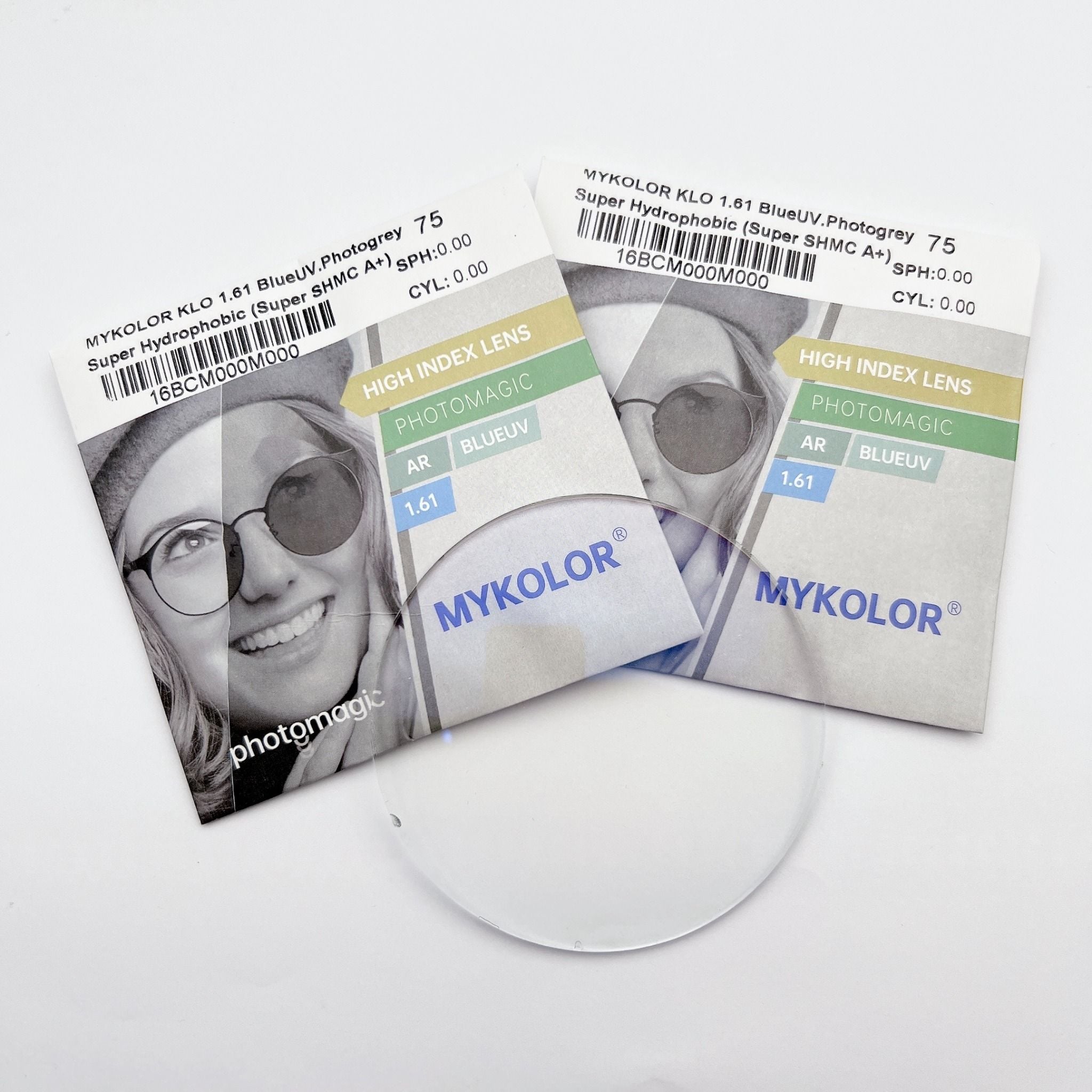  Mykolor KLO 1.61 BlueUV.Photogray - Tròng kính đổi màu, mắt kính cận loạn chính hãng 