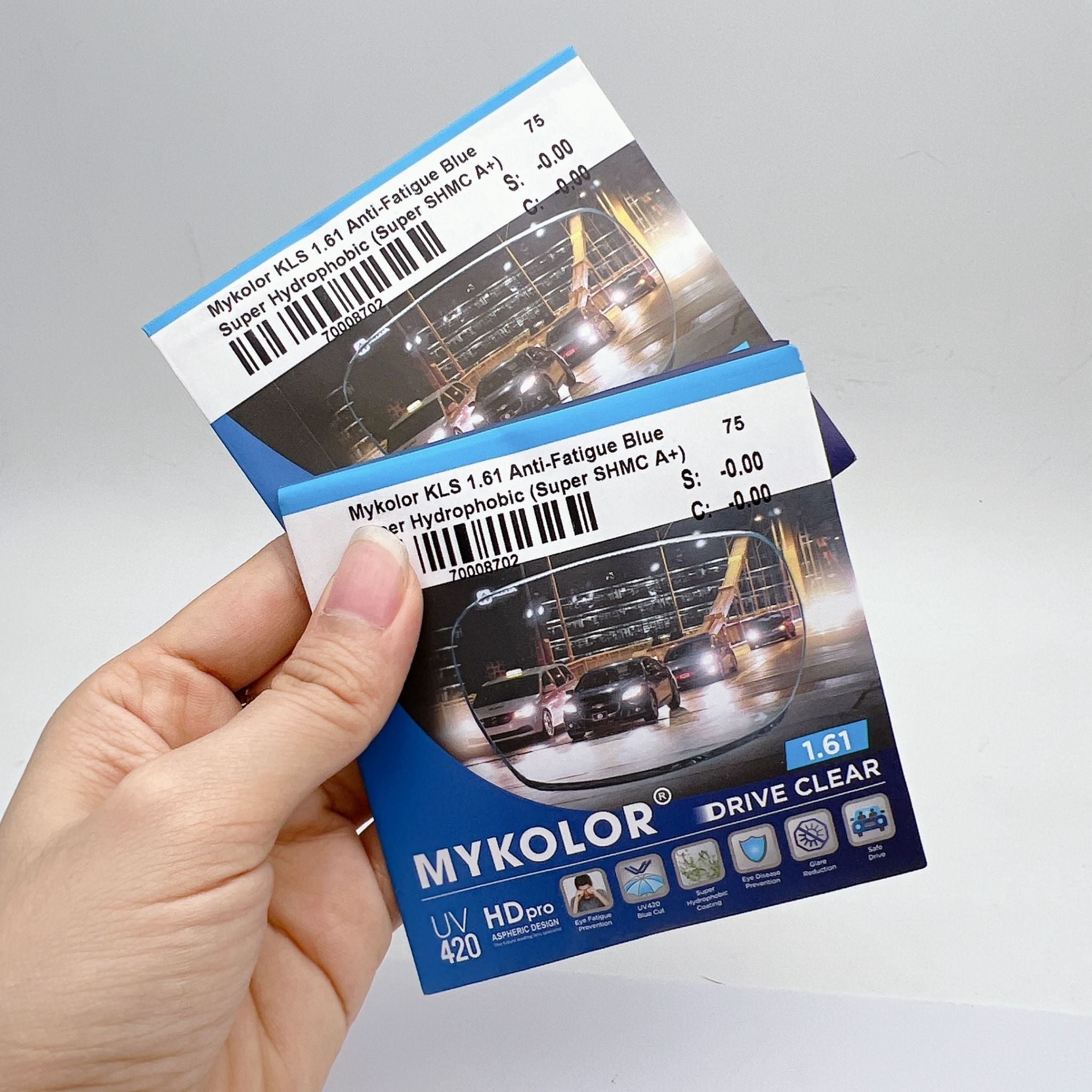  Mykolor KLS 1.61 Anti-Fatigue Blue - Tròng kính, mắt kính cận viễn loạn chính hãng 