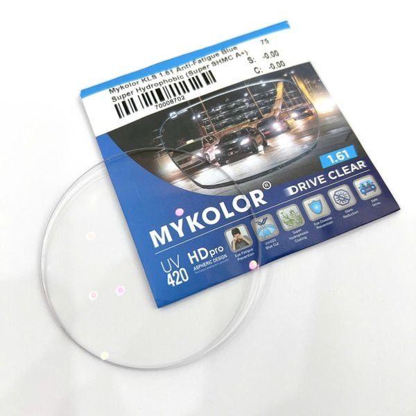  Mykolor KLS 1.61 Anti-Fatigue Blue - Tròng kính, mắt kính cận viễn loạn chính hãng 