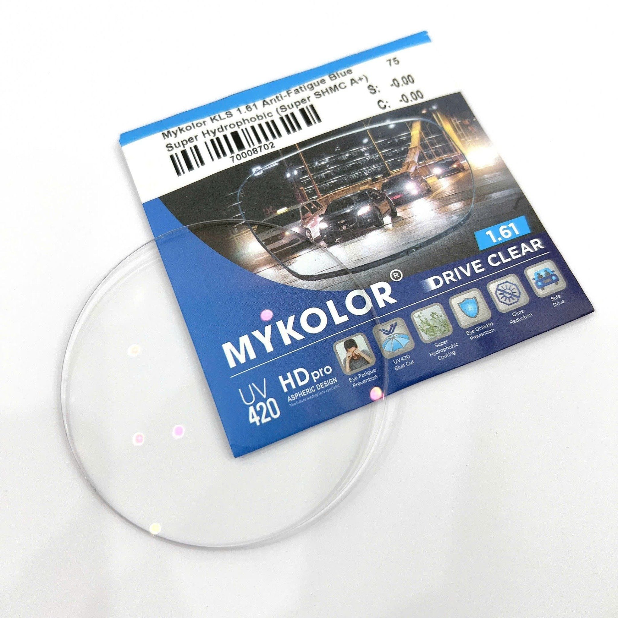  Mykolor KLS 1.61 Anti-Fatigue Blue - Tròng kính, mắt kính cận viễn loạn chính hãng 