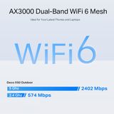  Deco X50-Outdoor Mesh WiFi 6 AX3000 Ngoài Trời / Trong Nhà 