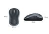  Chuột không dây Logitech M185 Wireless (USB/Xám đen) 