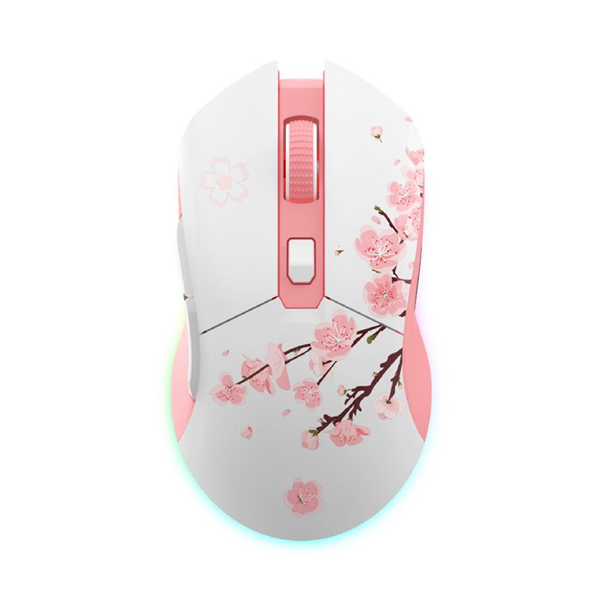  Chuột Gaming không dây Dareu EM901X Pink Led RGB 