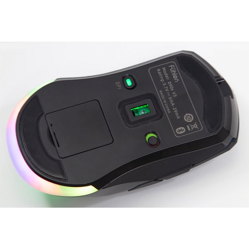  Chuột Gaming không dây Fuhlen D90S V3 RGB Black 