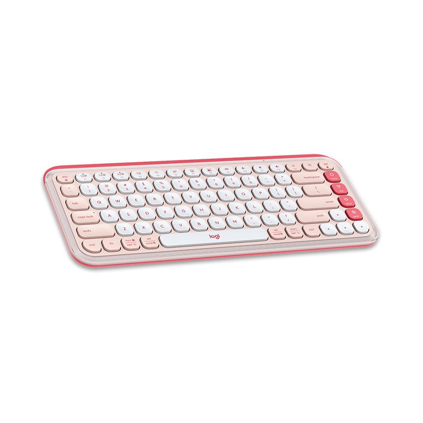  Bàn phím cơ không dây Logitech POP ICON Keys màu Hồng 
